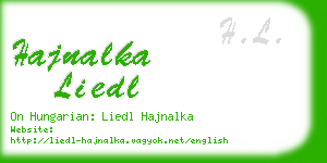 hajnalka liedl business card